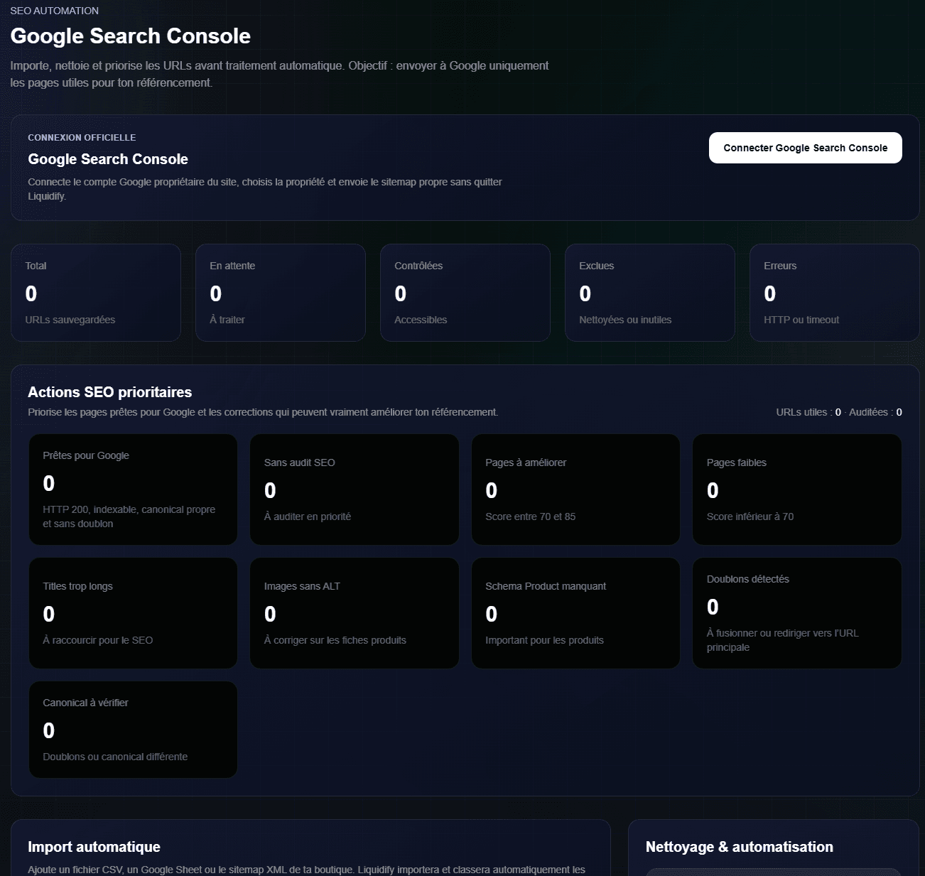 Google Search Console Liquidify